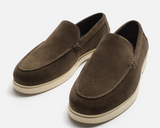 Luka - exklusive Loafer für Herren aus Leder – Kaffee