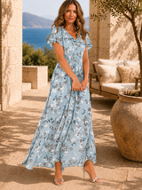 Zuri | Fließendes, schmeichelndes Kleid – Blau