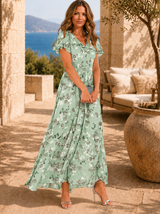 Zuri | Fließendes, schmeichelndes Kleid – Grün