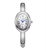 Valerie | Elegante Spangenuhr für Damen – Silber / Weiß