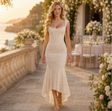 Kamila | Elegantes Kleid mit femininer Taille – Elfenbein
