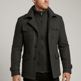 Schmal Geschnittener Mantel - Santino – Grau