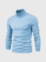 Schmal Geschnittener Rollkragenpullover Für Herren - Dario – Hellblau