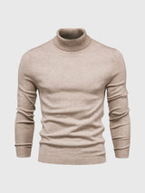 Schmal Geschnittener Rollkragenpullover Für Herren - Dario – Beige
