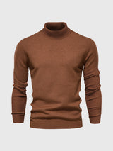 Schmal Geschnittener Rollkragenpullover Für Herren - Dario – Braun