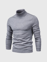 Schmal Geschnittener Rollkragenpullover Für Herren - Dario – Grau