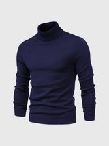 Schmal Geschnittener Rollkragenpullover Für Herren - Dario – Blau