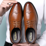 Schmaler Wingtip-Schnürschuh - Nicolai – Braun