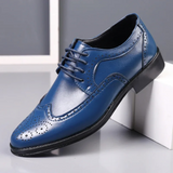 Schmaler Wingtip-Schnürschuh - Nicolai – Blau