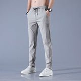 Schnelltrocknende Stretchhose Herren – Hellgrau