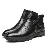 Schwarze Herren Stiefel für Elegante Anlässe – Schwarz