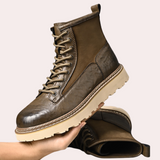 Schwarze Herrenstiefel mit modernem Outdoor-Stil – Khaki