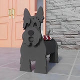 Scottish Terrier Pflanztopf – Schwarz