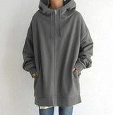Hoodie Damen Oversize Kapuzenpullover | Lässig & Bequem – Grau