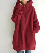 Hoodie Damen Oversize Kapuzenpullover | Lässig & Bequem – Rot