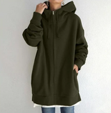 Hoodie Damen Oversize Kapuzenpullover | Lässig & Bequem – Armeegrün