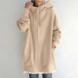 Hoodie Damen Oversize Kapuzenpullover | Lässig & Bequem – Khaki