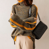 Serena | luxuriöser, weich gestrickter rollkragenpullover für damen – Braun