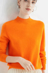 Kaschmirpullover für Damen | Ideal für alle Jahreszeiten – Orange