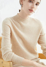 Kaschmirpullover für Damen | Ideal für alle Jahreszeiten – Beige