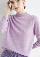 Kaschmirpullover für Damen | Ideal für alle Jahreszeiten – Lila