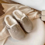 Premium unisex leder boston sandalen: stil und qualität in einem – Tabak-Vliesstoff