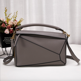 Rechteckige Strandtasche aus veganem Leder – Nachhaltig & Stilvoll – Grau