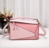 Rechteckige Strandtasche aus veganem Leder – Nachhaltig & Stilvoll – Rosa