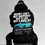 Der überdimensionale Racing Hoodie – Schwarz B