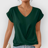 Olivia | V-AUSSCHNITT TOP – Grün