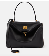 Luxuriöse vegane Leder Tote Bag – Schwarz