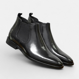 Enrico™ | Chelsea-Stiefel aus italienischem Leder – Schwarz