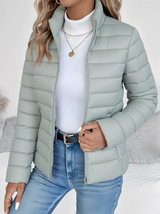 Valeria | Leichte Steppjacke mit zeitloser Eleganz – Grün