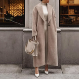 Juliana – lässiger, trendiger, langer mantel – Beige