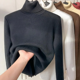 Isabella – eleganter rollkragenpullover für damen – Schwarz