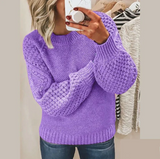 Emily - Pullover aus weichem Strick – Lila
