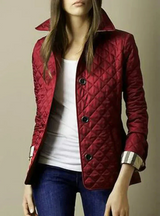 Fritzi - stylische wattierte jacke – Rot