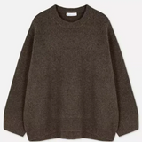 Violett - kuscheliger, herbstlich warmer damenpullover – Braun