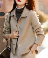Zidena | schlichte wolljacke – Beige