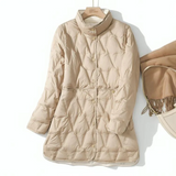 Daunenjacke - zeitlose eleganz und ultimative wärme – Khaki
