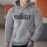 Oliver – plüsch-hoodie für herren – Grau