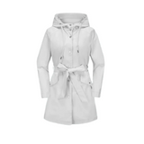 Morgana - wasserdichter, zeitloser trenchcoat für damen – Weiß