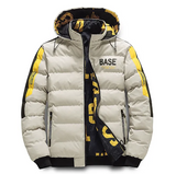 Warme daunenwinterjacke für männer – Khaki