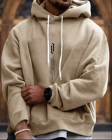 Bequemer und stylischer herren-hoodie – Beige