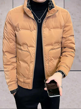 Wattierte jacke mit hohem Kragen - toni – Orange