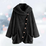 Alessandra – stylischer wintermantel für damen – Schwarz