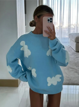 Daniella | weicher, bequemer, eleganter damenpullover – Blau