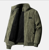 Retro-cordjacke für herren - lässig und vielseitig – Grün