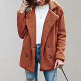 Lanaia – warme und flauschige damenjacke – Karamell