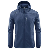 Joost | bequeme wind- und wasserdichte herrenjacke – Donkerblauw